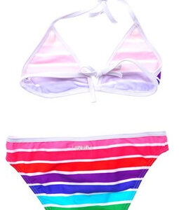 Multi Stripe Triangle Bikini