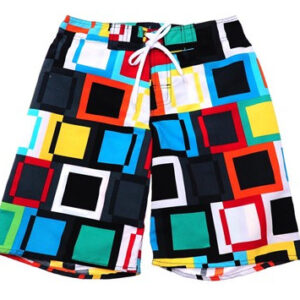 Graphic Colour Block Board Short