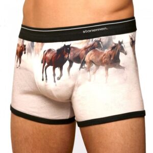 Horses Boxer Brief Black