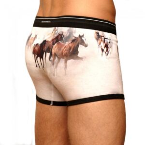 Horses Boxer Brief Black